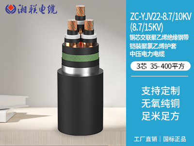 銅芯交聯(lián)聚乙烯絕緣鋼帶鎧裝聚氯乙烯護(hù)套中壓電力電纜 銅芯交聯(lián)聚乙烯絕緣鋼帶鎧裝聚氯乙烯護(hù)套中壓電力電纜