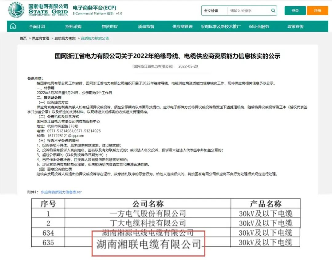 喜訊 | 湘聯(lián)電纜順利通過國家電網(wǎng)“供應(yīng)商資質(zhì)能力”審核！